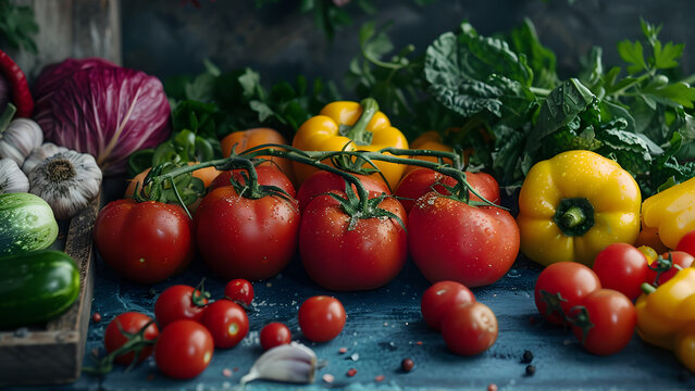Photo vegetables close-up