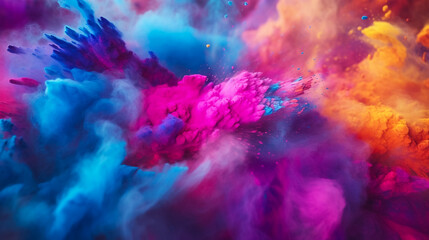 Colourful smoke background, art, magic explosion

