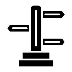 Directions glyph icon