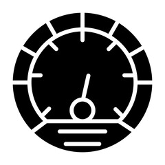 Speedometer glyph icon