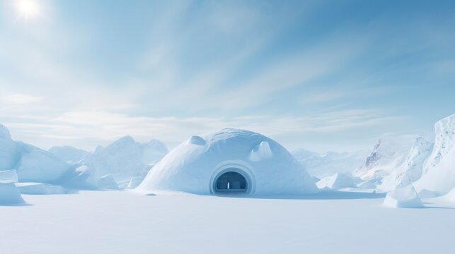 A photo of an Igloo Blending Seamlessly