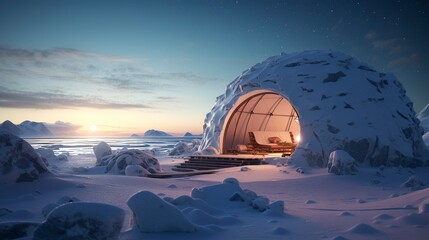A photo of an Igloo Creating a Sense of Calm