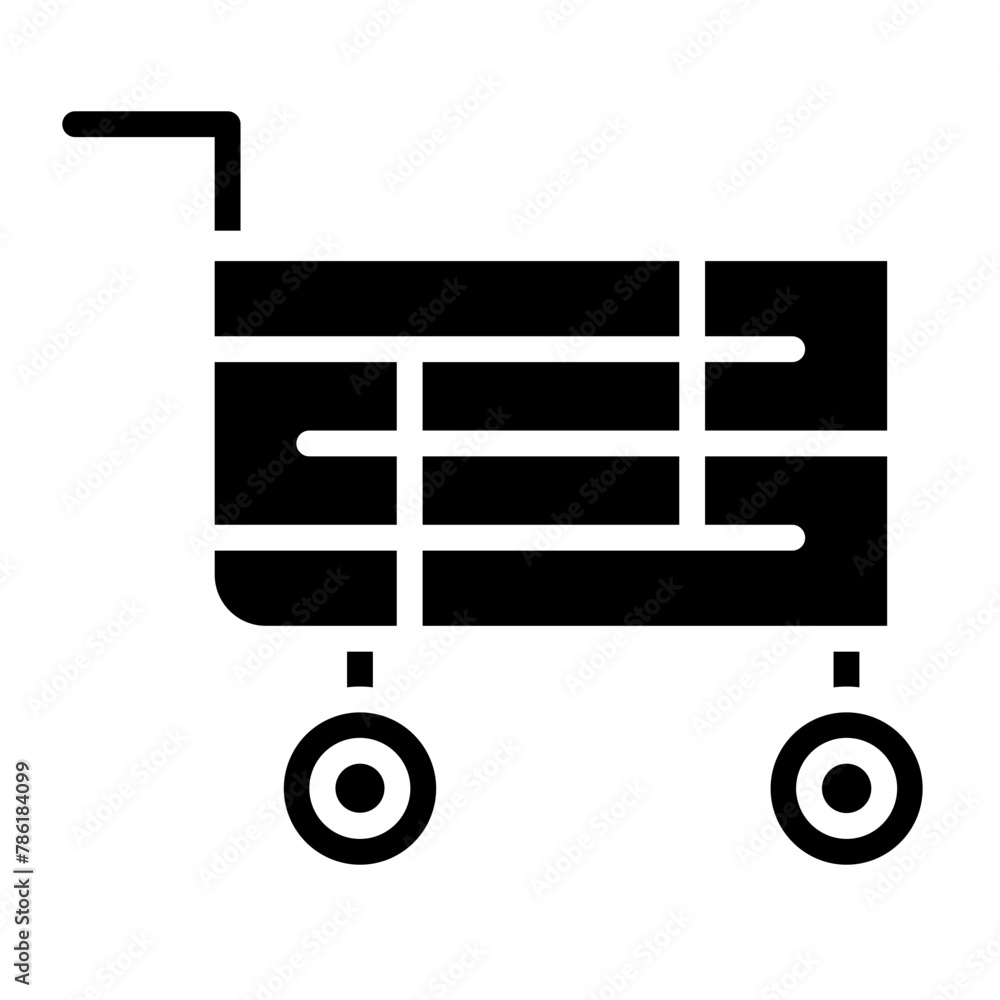 Canvas Prints trolley glyph icon