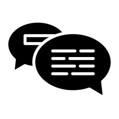 Messaging glyph icon
