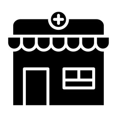 Pharmacy glyph icon