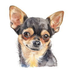 Chihuahua dog watercolor good quality and good design