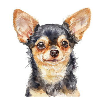 Chihuahua dog watercolor good quality and good design