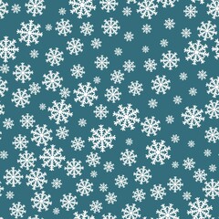 Snowflakes Seamless Pattern Snowflake Background Decoration Christmas Pattern Vector.Jpg
