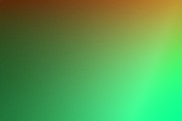 Dark Green Orange Green Grainy Gradient Abstract Background Poster Banner
