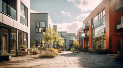 A photo of Co-housing Reflecting Modern