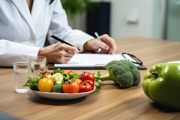 Nutritionist offering personalized consultation to a client for better health and wellness.
