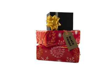 wrapped presents for black friday png file - 786189873