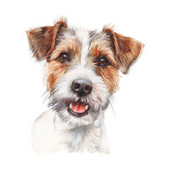 Jack Russell Terrier dog watercolor good quality and good design