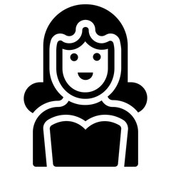 women icon, simple vector design
