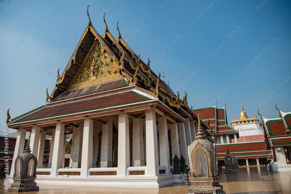 Canvas Prints thailand bangkok golden mount wat saket