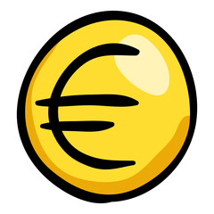 Euro Currency - Hand Drawn Doodle Icon