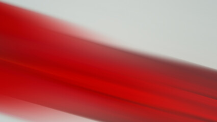 Abstract blurry background, red strip on white.