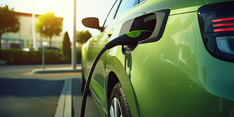 Electric Car Charging on the Road: A Sustainable Transportation Solution in Action
