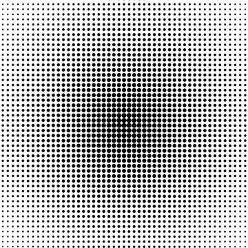 Circle black halftone vector background