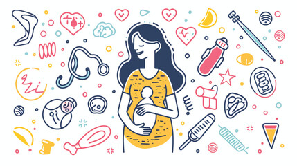 Pregnancy obstetrics  gynecology symbols