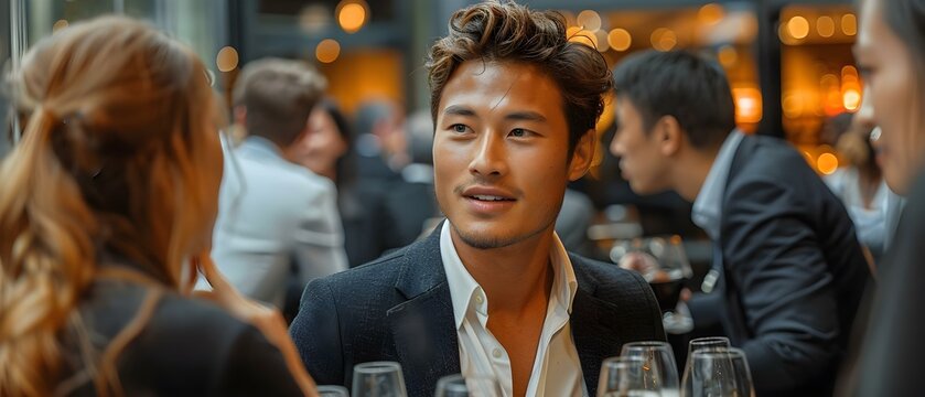 Connecting Minds: A Modern Networking Scene. Concept Networking Events, Professional Connections, Business Networking, Socializing, Career Growth