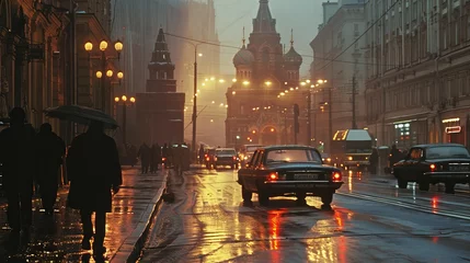 Foto op Canvas moscow in 90s  © Vuqar