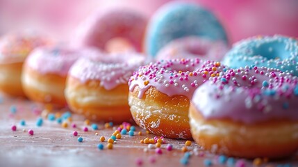 Surrender to the temptation of freshly baked donuts, their glossy glazes and colorful toppings a feast for the eyes as well as the palate. 