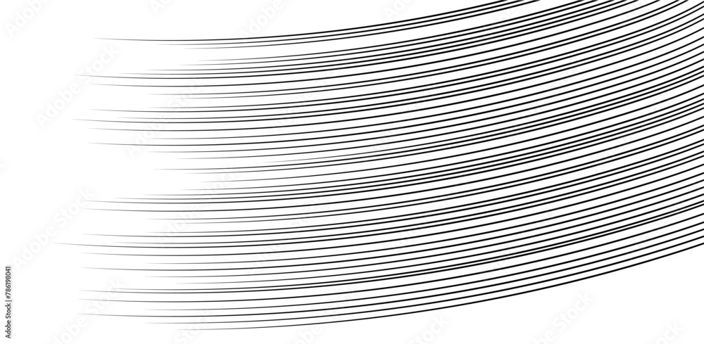 Poster speed lines. vector manga effect. simple background of motion elements. comic graphic design of fast