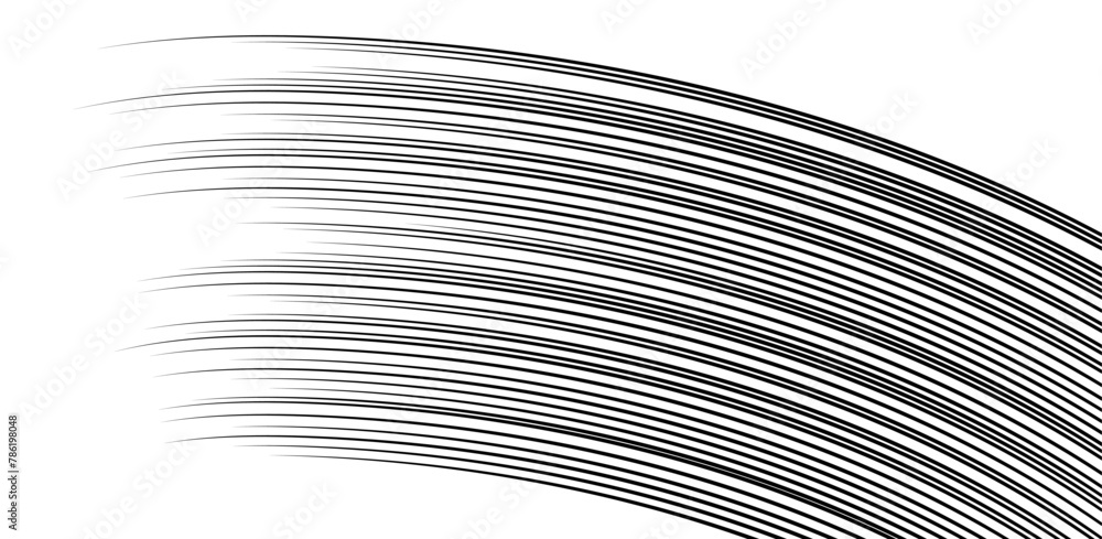 Poster speed lines. vector manga effect. simple background of motion elements. comic graphic design of fast