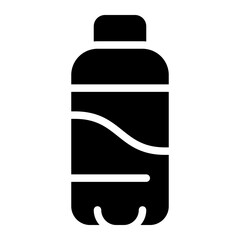mineral water glyph icon