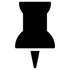 pushpin icon, simple vector design