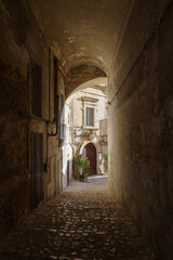 Matera street, Basilicata region, Italy - 786200458