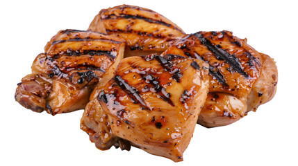 Delicious Grilled Chicken Recipe on Transparent Background
