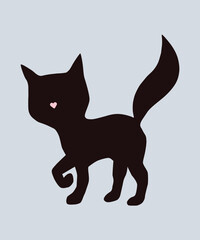 black cat silhouette