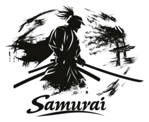 PNG Samurai silhouette samurai stencil.