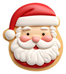 PNG Santa claus sugar cookie dessert food white