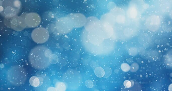 Glittering blue winter background.