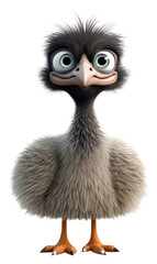 Fototapeta premium PNG Emu cartoon animal bird