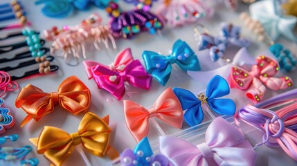 Assortment of hair accessories for kids
