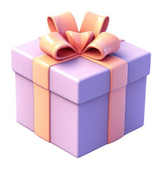 Naklejka premium PNG A gift box white background celebration anniversary. 