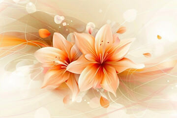 Beautiful flower vector background design