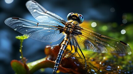 Close up of a dragonfly
