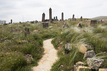 ruins of the ancient cemetery