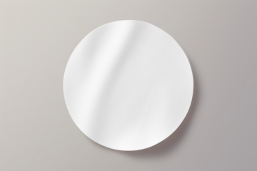 PNG Round sticker mockup, transparent design