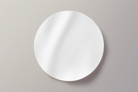 PNG Round sticker mockup, transparent design
