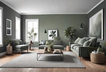 modern living room with sofa