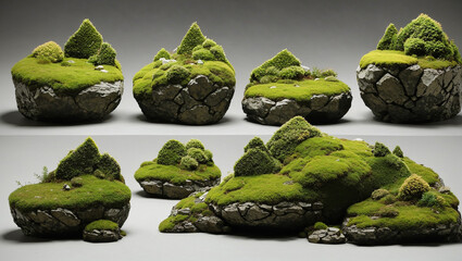 Fototapeta premium green moss on stone