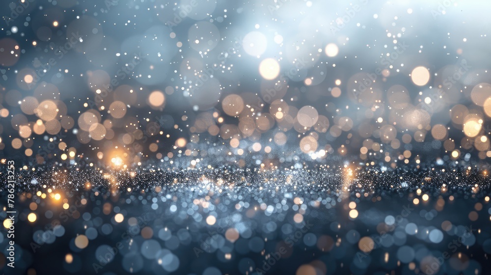 Poster abstract grey background with sparkling brightness
