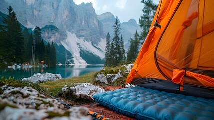 Nature's Shelter: Hiking Tent Providing Protection in the Wild - 786214832