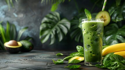 Fresh and Juicy: Nutrient-Packed Green Smoothie Recipe - 786215424
